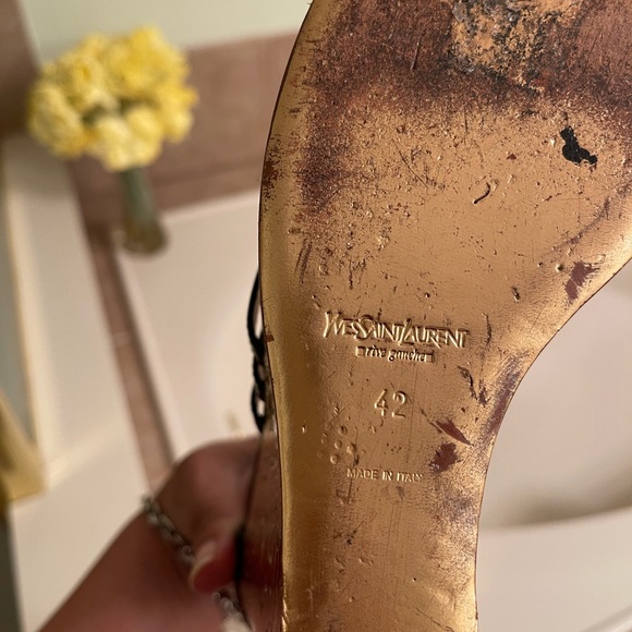 Authentic YSL Saint Laurent Vintage Wedge Heel 42 - Picture 6 of 7